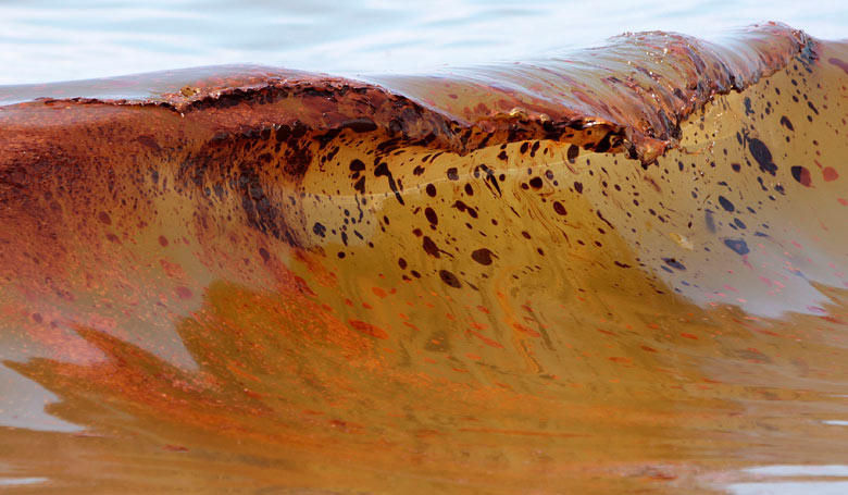 pictures of oil pollution. into Are crude oil spills
